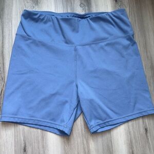 Jockey Blue Athletic Shorts Moisture-Wicking Mid-Thigh